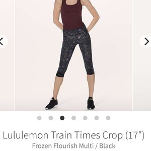 Lululemon Run-Times Crop 17" Size 8